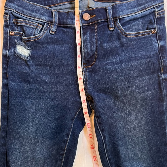 Soho NY&C Legging Denim Jeans Womens Size 2 Dark Wash Distressed Stretch Blue - Picture 3 of 10